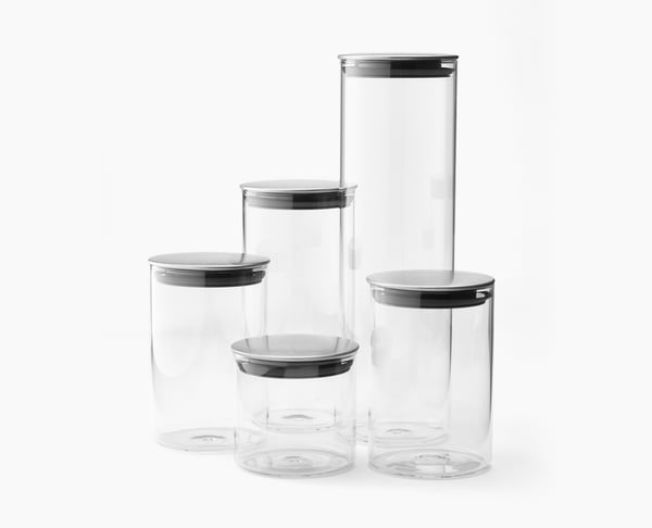 Joseph Joseph Podium Förvaringsuppsättning 5,4 l Glas, Silikon, Rostfritt stål
