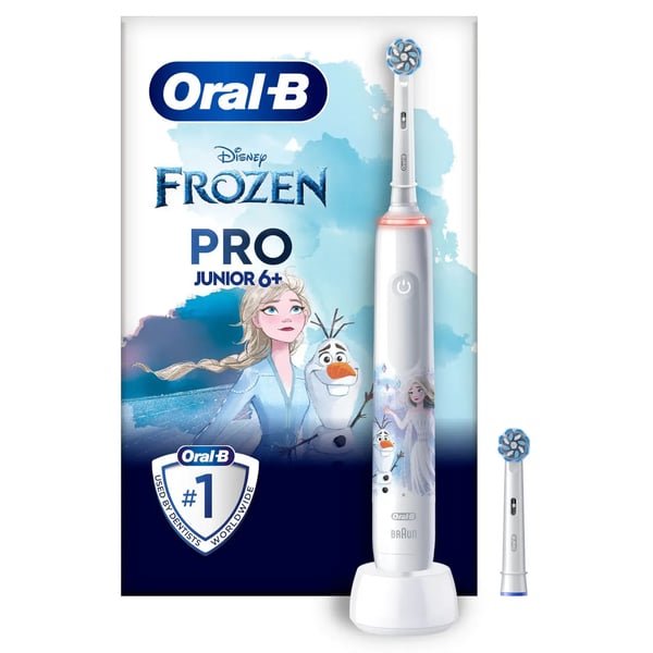 Miniatyrbild 1 av 2: Oral-B PRO 14876673 elektriska tandborstar Barn Roterande tandborste Multifärg, Vit