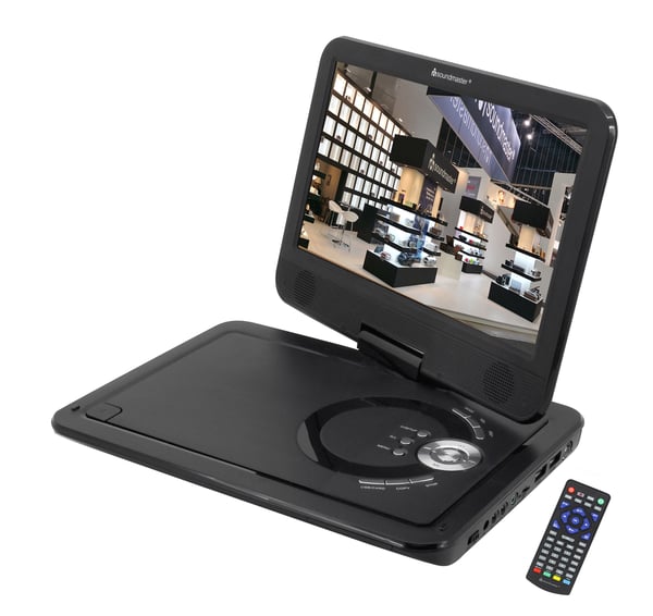 Soundmaster PDB1910SW bærbar DVD/Blu-Ray afspiller Bærbar DVD afspiller Konvertibel 25,6 cm (10.1") 1024 x 600 pixel Sort