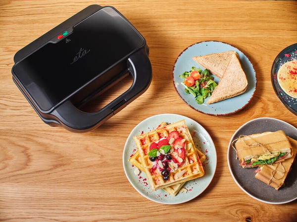 Miniatyrbillede 7 af 21: Eta Sorento Plus sandwichtoaster 900 W Sort