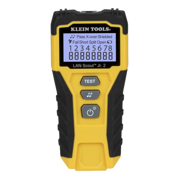 Klein Tools VDV526-200 nätverkskabeltestare Kabeltestare för partvinnade kablar Svart, Gul