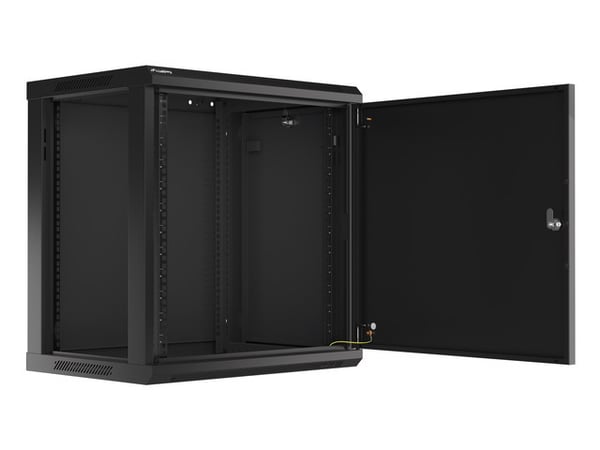 Lanberg WF01-6412-00B rack 12U Väggmonterad rack Svart