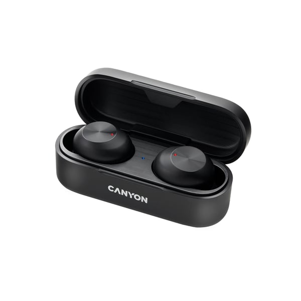 Canyon CNE-CBTHS1B kuulokkeet ja kuulokemikrofoni Langaton In-ear Puhelut/Musiikki USB Type-C Bluetooth Musta
