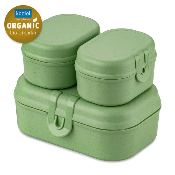 koziol 7151703 matlåda Lunchbox, set Grön