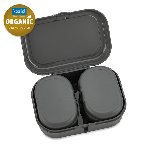 koziol 7151701 lounaslaatikko Lounaslaatikkosetti Harmaa