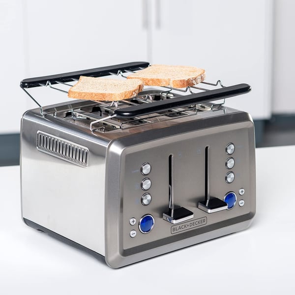 Black & Decker BXTO1960E brødrister 4 skive(r) 1960 W Rustfrit stål