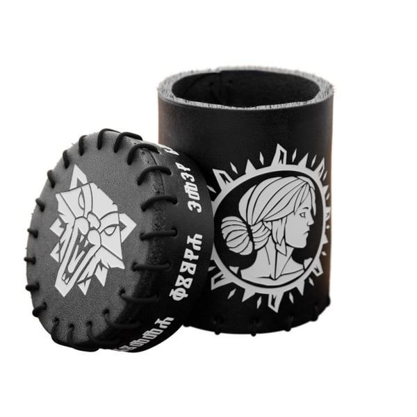 Pikkukuva 1 / 2: Q-workshop The Witcher Dice Cup. Ciri Noppakuppi Nahka 1 kpl