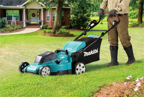 Makita DLM480Z plæneklipper Skubbe plæneklipper Batteri Sort, Turkis