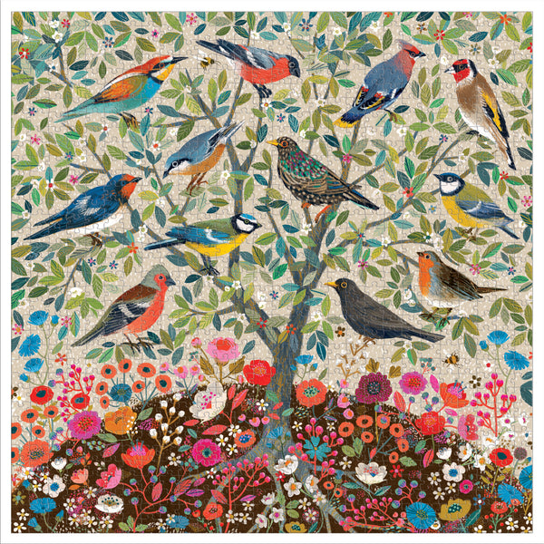 eeBoo Songbirds Tree Palikkapalapeli 1000 kpl Taide