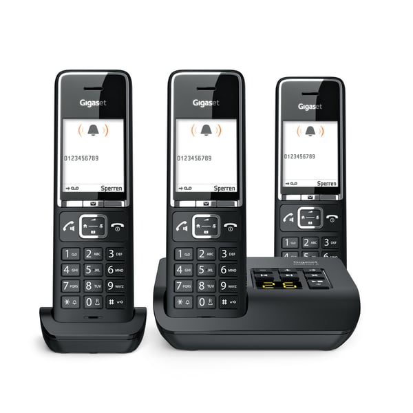 Miniatyrbillede 5 af 21: Gigaset COMFORT 550A Analog telefon Nummervisning Sort