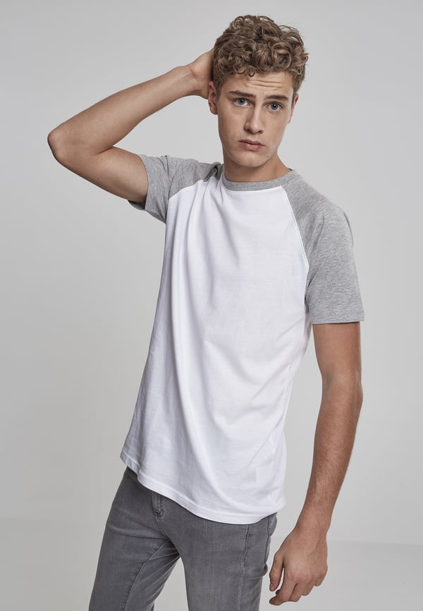 Miniatyrbillede 10 af 11: Urban Classics Raglan Contrast Tee T-shirt Crew neck Kort ærme Bomuld, Jersey