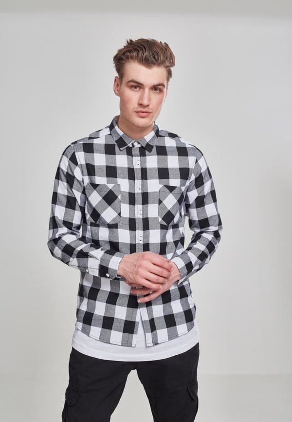 Urban Classics Checked Flanell Paita Pitkähihainen Puuvilla