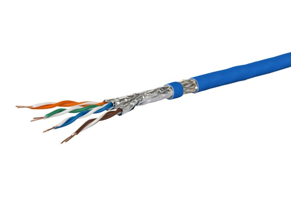 METZ CONNECT 1308427B34145 verkkokaapeli Sininen 100 m Cat7a S/FTP (S-STP)