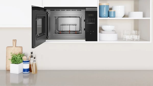Miniatyrbillede 3 af 4: Balay 3CG4172X2 mikrobølgeovn Sort, Rustfrit stål Grill mikroovn Indbygget 20 L 800 W