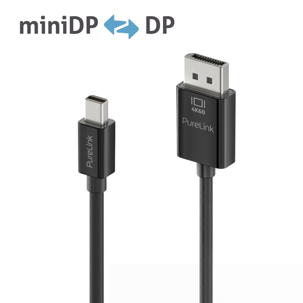 Miniatyrbillede 2 af 2: PureLink IS2121-030 DisplayPort kabel 3 m Mini DisplayPort Sort