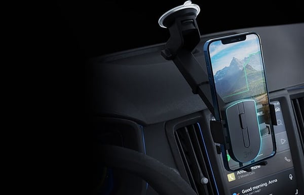 3MK Twist Automatic Car Holder Passiv holder Mobiltelefon/Smartphone Sort