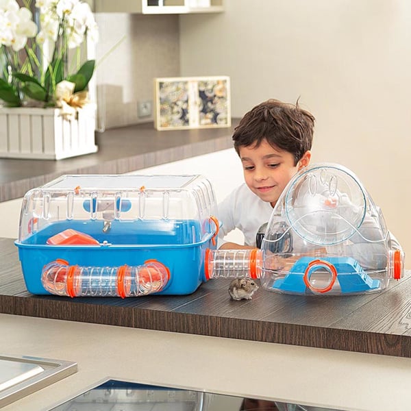 Ferplast Combi 2 Hamsteri Sininen, Läpinäkyvä