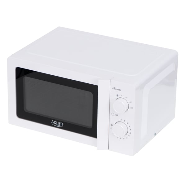 Adler AD 6205 mikrobølgeovn Hvid Solo mikroovn Bordplade 20 L 700 W