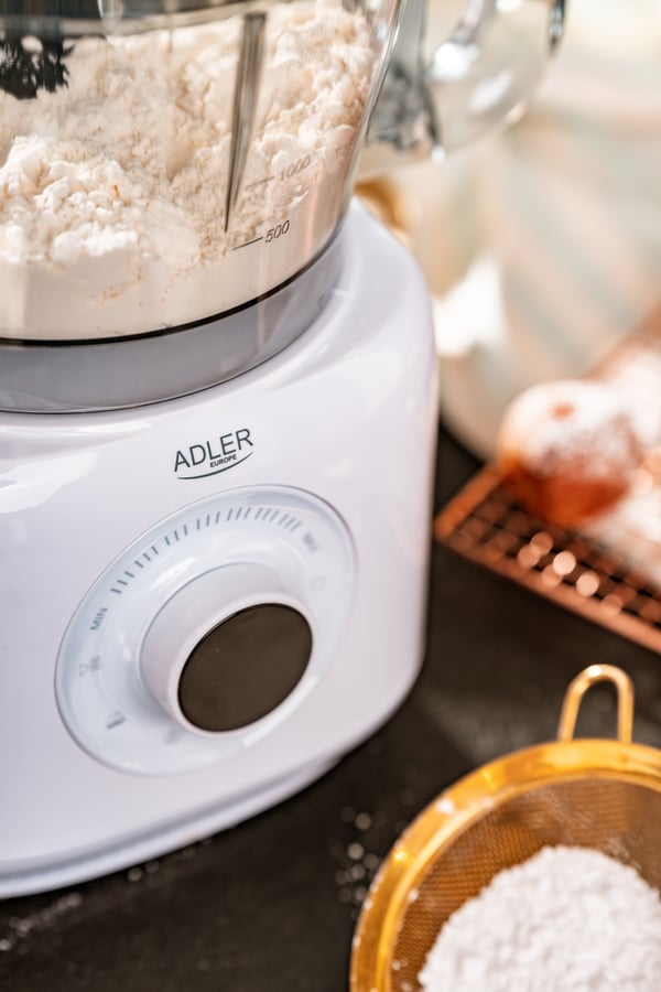 Miniatyrbillede 4 af 23: Adler AD 4224 foodprocessor 1000 W 3,5 L Sort, Hvid