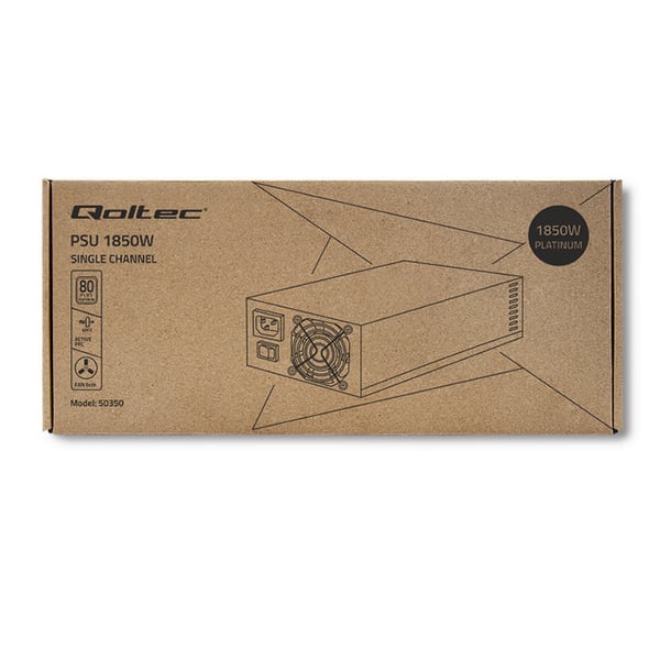Qoltec 50350 enhed til strømforsyning 1850 W Grå