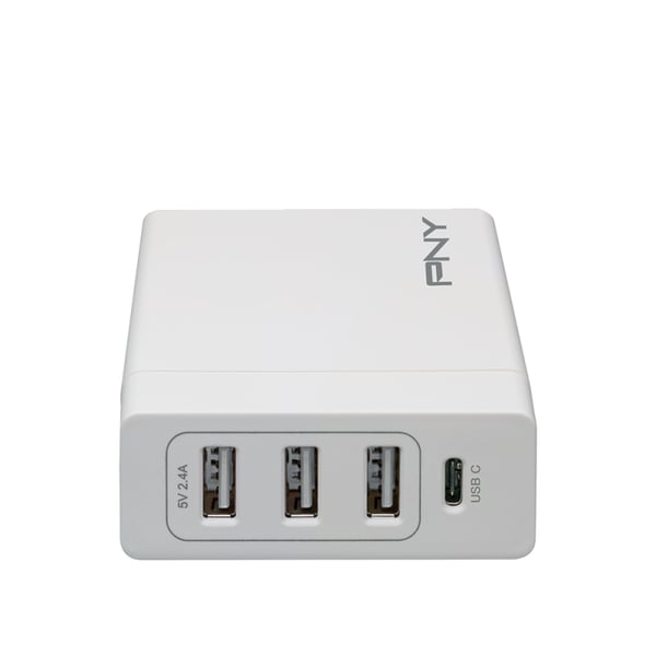 PNY P-AC-3UF1TC-WEU30-RB mobilladdare Universal Vit inomhus
