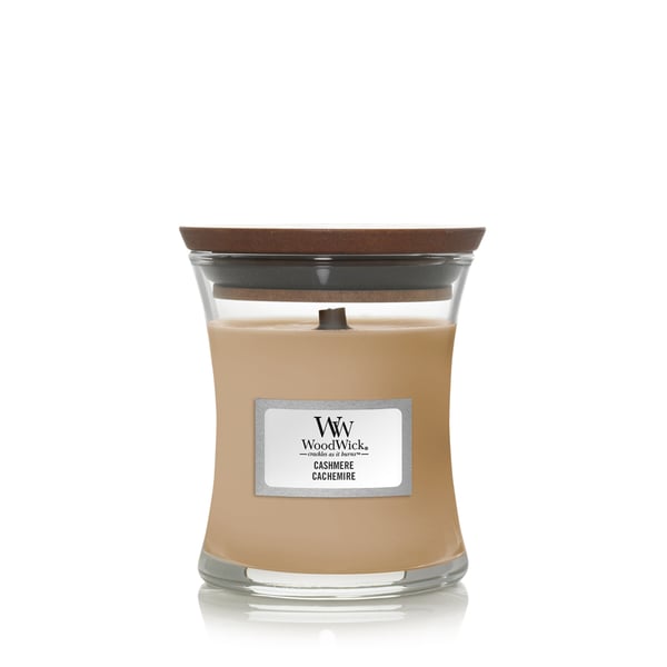 WoodWick Cashmere vahakynttilä Sylinteri Blackberry, Seetripuu, Hedelmäinen, Inkivääri, Kurjenmiekka, Päärynä, Rosépippuri, Kvitteni, Santelipuu, Tonkapapu Ruskea 1 kpl