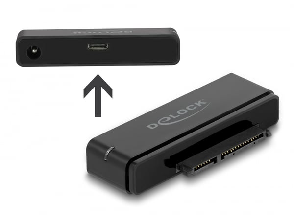 Miniatyrbild 4 av 4: DeLOCK 64188 kabelomvandlare (hane/hona) USB Type-C SATA Svart