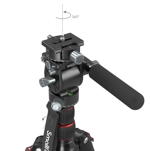 SmallRig 3457 stativhuvuden Svart Aluminium 1/4" Vätska