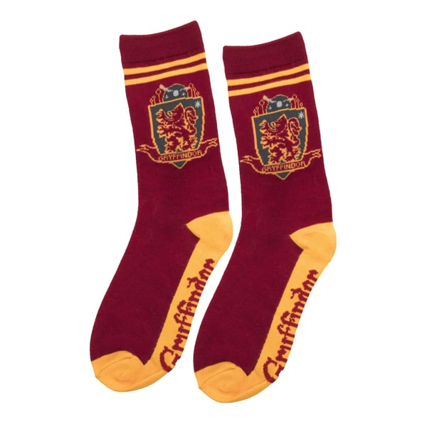 Miniatyrbillede 6 af 8: Cinereplicas Set of 3 Gryffindor Socks Unisex Rød, Gul 3 Par