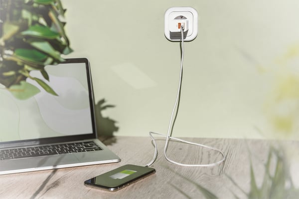 Miniatyrbillede 2 af 5: Digitus DA-10061 oplader til mobil enhed Smartphone Hvid Vekselstrøm Indendørs