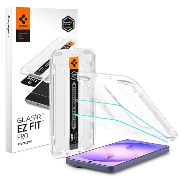 Spigen GLAS.tR EZ Fit Pro Häikäisyä estävä näytönsuoja Samsung 2 kpl