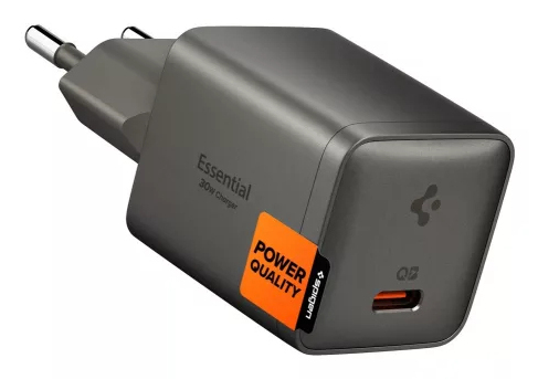 Spigen E301EU Universel Grå Vekselstrøm Hurtig opladning Indendørs