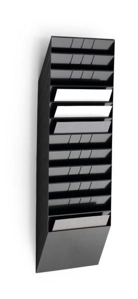 Miniatyrbild 1 av 3: Durable FLEXIBOXX dokumenthylla 12 galler Svart