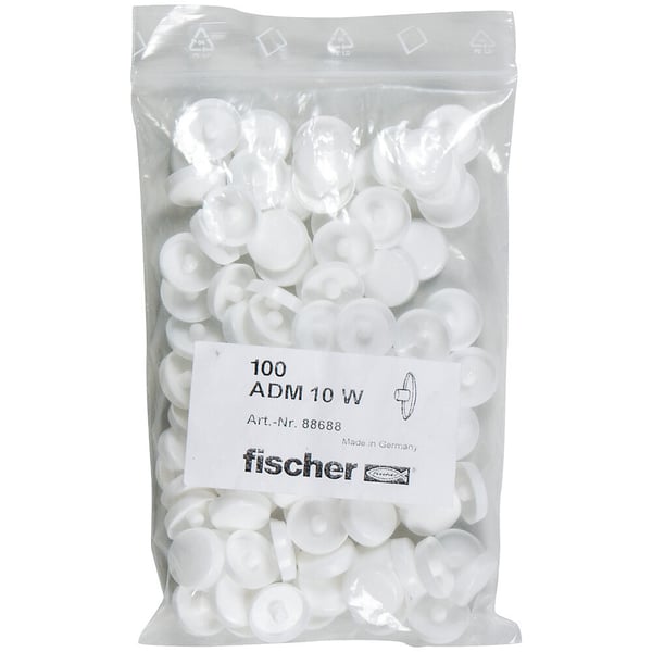 Fischer 88688 skruelåg & afdækning 100 stk