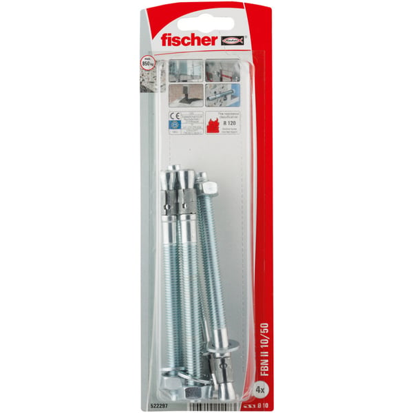 Fischer 522297 skruvankare och väggplugg 1 styck Expansionsankare 126 mm