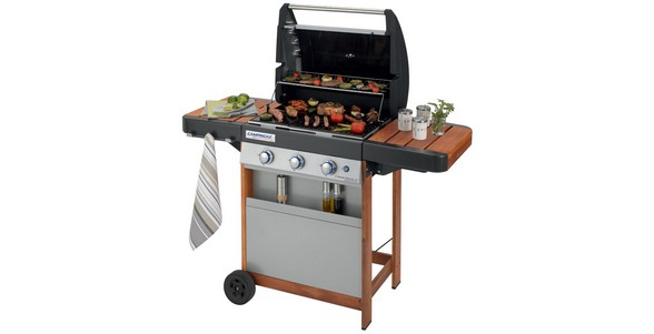 Campingaz 4 Series Woody LX 3 Series Woody LX Grill Matlagningsstation gas Svart, Brun, Rostfritt stål 9600 W
