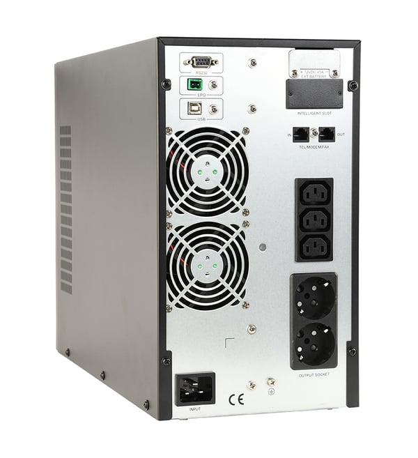 Gembird EG-UPSO-2000 UPS-enhed Dobbeltkonvertering (online) 2 kVA 1800 W 5 AC stikkontakt(er)