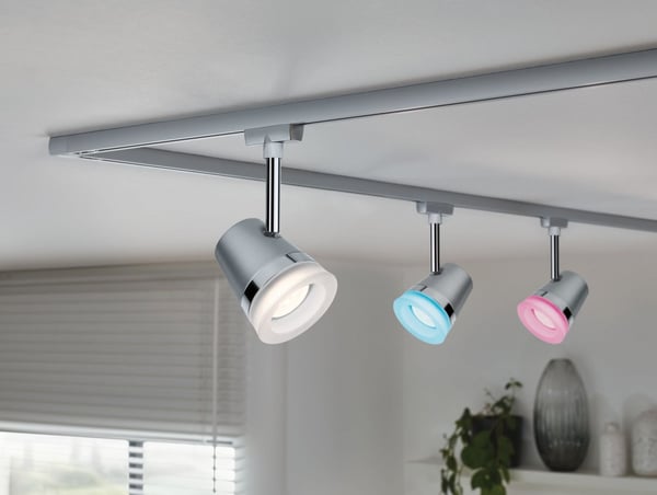 Miniatyrbild 5 av 9: Paulmann 955.25 Skena för spotlight GU10 LED 20 W G