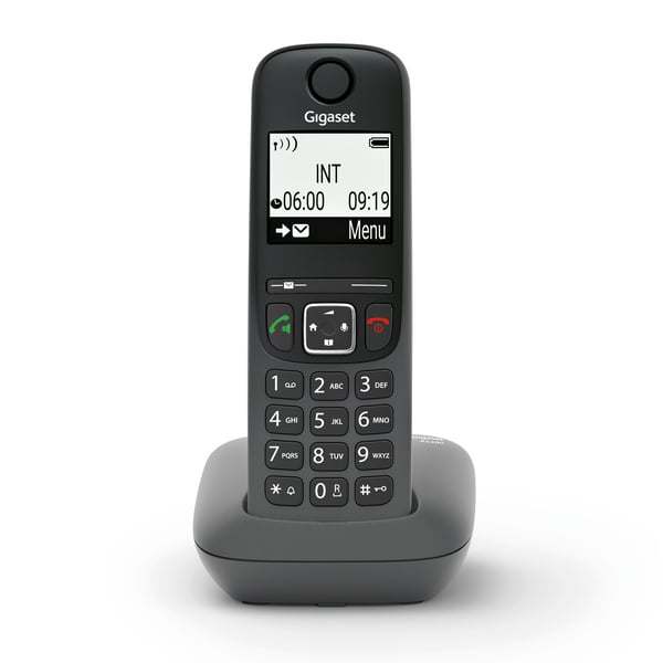 Gigaset AS490 telefoner Analog telefon/DECT-telefon Namn och uppringnings-ID Svart