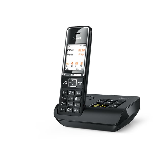 Miniatyrbild 14 av 19: Gigaset COMFORT 550A Analog telefon/DECT-telefon Namn och uppringnings-ID Svart