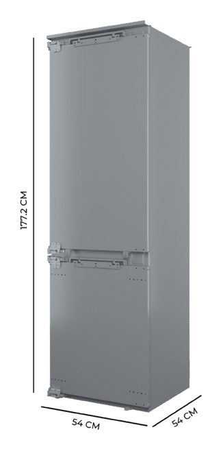 Cecotec Bolero CoolMarket Combi BI-D MC 232 GREY E kombi-køleskab Indbygget 232 L Grå