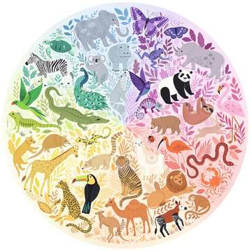 Miniatyrbillede 3 af 3: Ravensburger Animals Kontur puslespil 500 stk Dyr