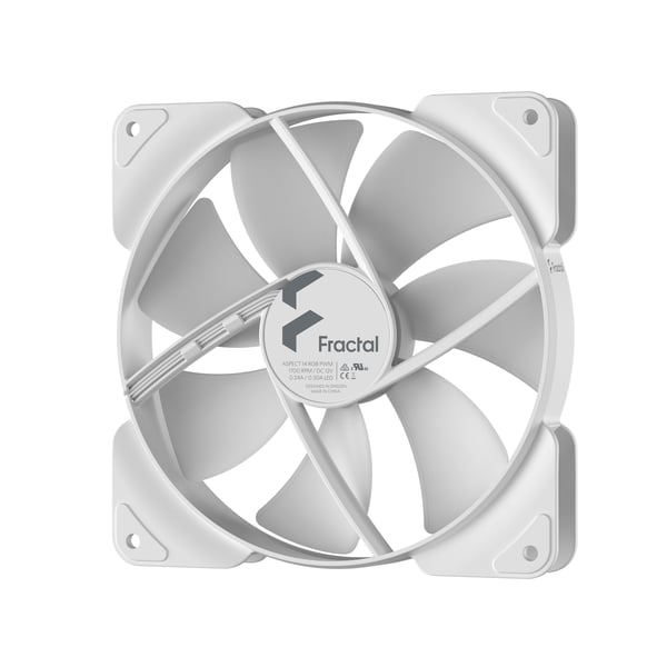 Miniatyrbillede 4 af 5: Fractal Design Aspect 14 RGB PWM Computerkabinet Ventilator 14 cm Hvid 1 stk