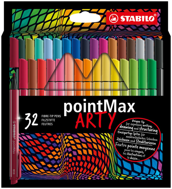 STABILO pointMax filtpenna Medium Multifärg 32 styck