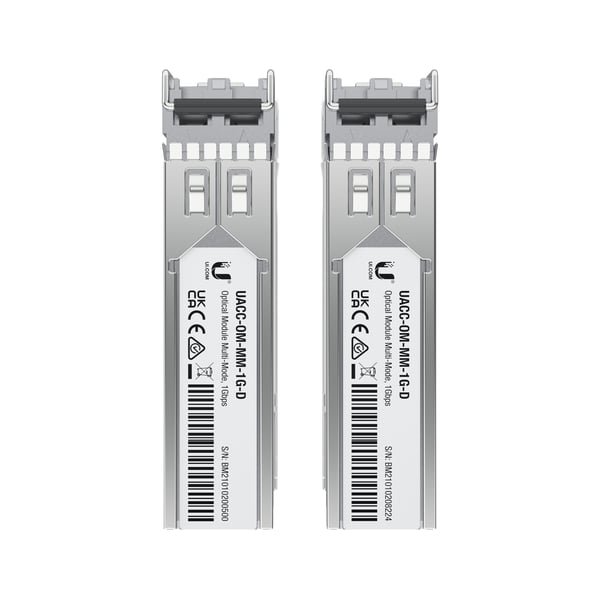 Pikkukuva 6 / 8: Ubiquiti UACC-OM-MM-1G-D-2 lähetin-vastaanotinmoduuli Valokuitu 1250 Mbit/s SFP