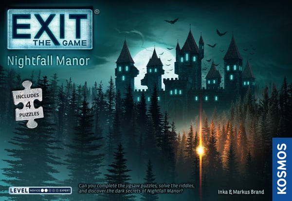 Thames & Kosmos EXIT: Nightfall Manor (Includes 4 Puzzles) Brætspil Gåde