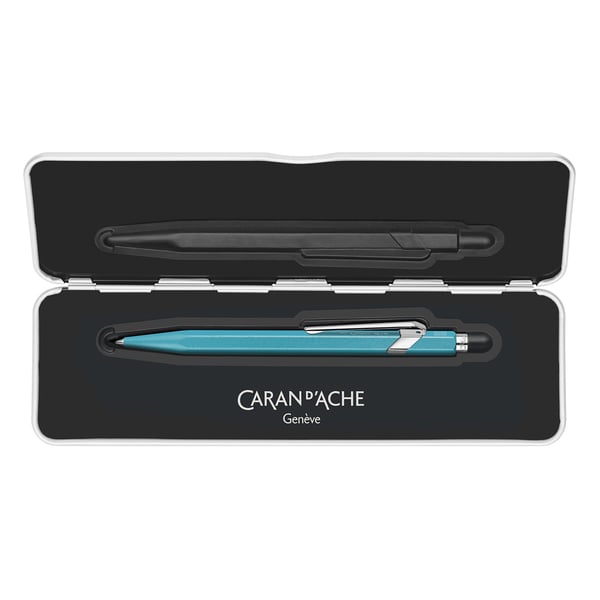 Miniatyrbillede 5 af 5: Caran d-Ache 849 COLORMAT-X Blå Clip-on udtrækkelig kuglepen 1 stk