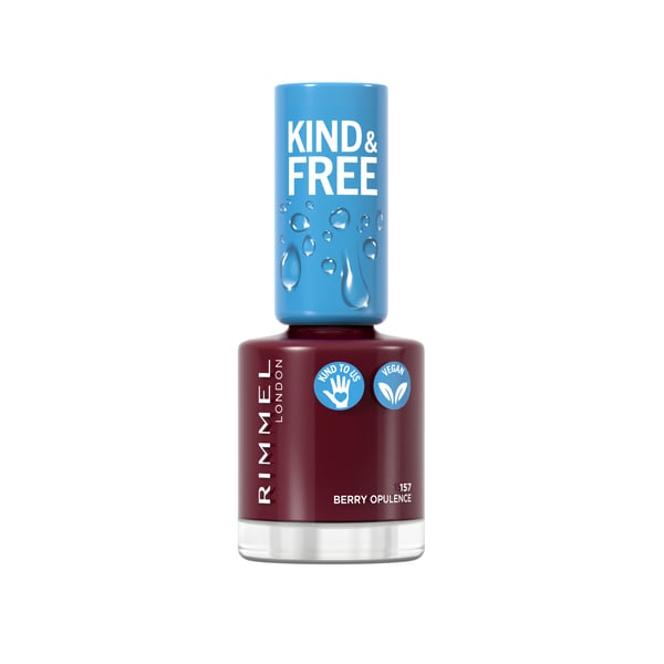 Miniatyrbillede 1 af 3: Rimmel Kind & Free neglelak 8 ml Bourgogne Glans