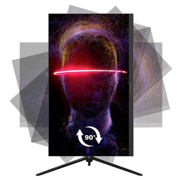 Pikkukuva 5 / 13: LC-Power LC-M27-4K-UHD-144-V2 tietokoneen litteä näyttö 68,6 cm (27") 3840 x 2160 pikseliä 4K Ultra HD LCD Musta
