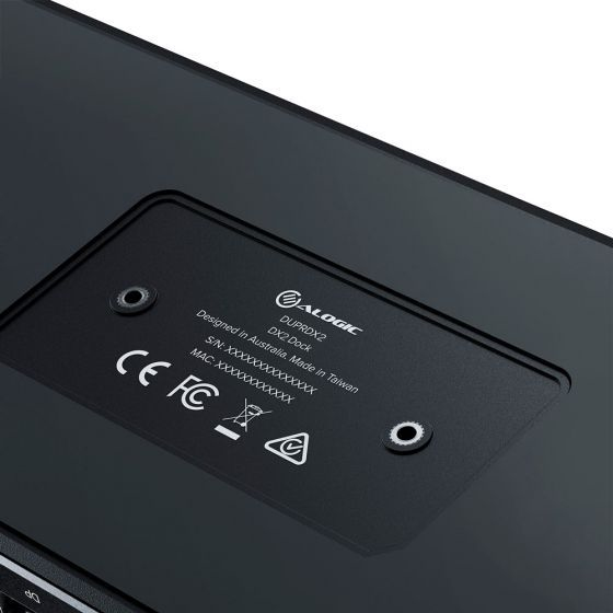 Pikkukuva 5 / 9: ALOGIC DUPRDX2-100 kannettavien tietokoneiden telakka ja porttitoistin Langallinen USB 3.2 Gen 1 (3.1 Gen 1) Type-C Musta, Harmaa